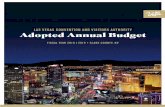 LAS VEGAS CONVENTION AND VISITORS AUTHORITY Adopted … · 2018-06-26 · TABLE OF CONTENTS PAGE BUDGET MESSAGE CEO's Budget Message i BUDGET STRUCTURE & POLICY Distinguished Budget