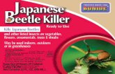BJapanese eetle Killer - BonideON TREES AND SHRUBS Treat trees and shrubs as soon as insects emerge (usually late spring). Treat leaves, branches and tree trunks evenly, making sure