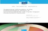 Supporting information to the characterisation factors of ... · Assessment methods Version 2 from ILCD to EF 3.0 Fazio, S. Biganzioli, F. De Laurentiis, V., Zampori, L., Sala, S.