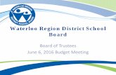 Waterloo Region District School Board · First Nations, Metis, and Inuit Education Supplement . ... – March 2016 to May 2016 • Grants for Student Needs – Announcement end of