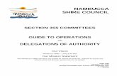 NAMBUCCA SHIRE COUNCIL€¦ · AMENDED JULY 2009 REVISED NOVEMBER 2009, AUGUST 2010, FEBRUARY 2011 27 JUNE 2013 (SF1301) Guide to Operations & Delegations of Authority – Section