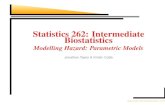 Statistics 262: Intermediate Biostatisticsstatweb.stanford.edu/.../spring.2004/notes/week6.pdf · Both model instantaneous probability of failure at time t, but hazard is conditional