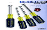 METRIC NUT DRIVERS - content-eu-7.content-cms.com · quickly identiﬁ es nut driver size. Cushion-grip handle for greater torque and comfort. Internal ﬂ anges provide solid, twist-resistant
