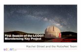 First Season of the LCOGT Microlensing Key Project Image ... · LCOGT v1.0 – Operational May 1, 2015 Major underlying changes = significant upgrades Completed new network control