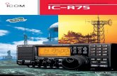 HF+50 MHz ALL MODE COMMUNICATIONS RECEIVER - Icom … · Icom’s latest wide band technology pro-vides highly stable receive sensitivity over the entire receive frequency range.
