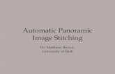 Automatic Panoramic Image Stitchinglearning.eng.cam.ac.uk/pub/Public/Turner/Teaching/... · Automatic Panoramic Image Stitching Dr. Matthew Brown, University of Bath. AutoStitch iPhone