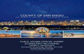 PUBLIC AFFAIRS OFFICER, SHERIFF (COMMUNITY RELATIONS)€¦ · The County of San Diego invites résumés/applications from qualified individuals for Community Relations Director (Public