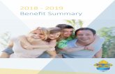 2018 2019 enefit Summary · 2018-07-12 · annual open enrollment, new hire orientation and qualifying events. Enrollment has never been easier. Accessible 24 hours a day, information