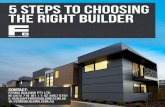5 Steps To Choosing The Right Builder - Ferris Building€¦ · 5 Steps To Choosing The Right Builder The Work That We Do Is A Reflection Of Who We Are. 6 ferrisbuilding.com.au 2.