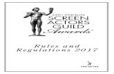 24TH ANNUAL SCREEN ACTORS GUILD · 3 24th ANNUAL SCREEN ACTORS GUILD AWARDS® For Performances in 2017 General Timetable Friday, Feb. 24, 2017 Deadline for paying Nov. 2016 Dues to