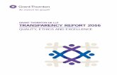 GRANT THORNTON UK LLP TRANSPARENCY REPORT 2016 · Grant Thornton UK LLP Transparency Report 2016 44 It should be noted that Grant Thornton UK LLP have four on-going audit client assignments