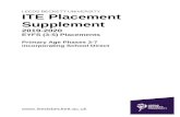  · Web viewPGCE Primary (Early Years 3-7) Course Year / Phase . ITE Placement Dates. Key Stage. Placement Requirements . Aims of the ITE Placement The Trainee will: Learning Outcomes