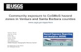 Community exposure to CoSMoS hazard zones in Ventura and … · •Provides the user with the ability to: • Examine flooding hazard exposure for an individual community • Explore