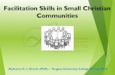 Facilitation Skills in Small Christian Communities ... Facilitation skills in SCCs 4 But what is facilitation??