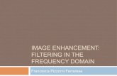 IMAGE ENHANCEMENT: FILTERING IN THE FREQUENCY DOMAIN · Filtering in the spatial domain can be easier to understand Filtering in the frequency domain can be much faster – especially