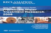Water Quality Improvement Center Advanced Water Treatment ... experimental design recommendations, and