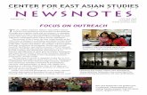 CENTER FOR EAST ASIAN STUDIES NEWSNOTESceas.ku.edu/sites/ceas.ku.edu/files/files/newsnotes/ceas-newsnotes... · radio broadcast, Postcards from Asia, hosted by Randi Hacker. Each