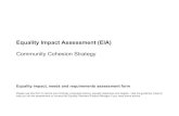 Equality Impact Assessment (EIA) Community …...Equality Impact Assessment (EIA) Community Cohesion Strategy Equality impact, needs and requirements assessment form Please use this