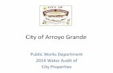 City of Arroyo Grande - storage.googleapis.com · decomposed granite. Install picnic tables. Current irrigation inventory Front – Station # 1 – 4 H, 10F sprays 11 min, 4 days