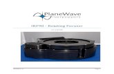 IRF90 - Rotating Focuser - PlaneWave · Focus1. In future versions of this software there will also be a Focus2 to choose from. For Focus1 and Focus2 you can select either the Rotating