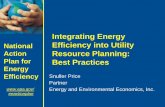 Integrating Energy Efficiency into Utility Resource Planning · – Chapter 3: Energy Resource Planning Processes. • Guidebook on Energy Resource Planning and Procurement Processes: