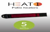 Patio heaters - NSH NORDIC...4 HEAT1 ECO high-line 1500 W HEAT1 ECO high-line patio heater with particularly high performance and the possibility of setting individual temperatures
