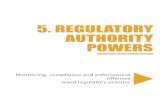 5. REGULATORY AUTHORITY POWERS · 9. Publishing information about enforcement actions 544 9.1 Timing of publication 546 10. Powers of regulatory authorities 547 10.1 General powers