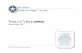Ken Miller Oklahoma State Treasurer · The Treasury yield curve shifted upward during the fiscal year, reflecting improvement in the overall U.S. and global economy, along with interest