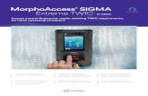 MorphoAccess SIgMA Extreme TWIC · Access control fingerprint reader meeting TWIC requirements, for harsh operating conditions Public Security Supports TWIC operating modes for all