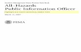 All-Hazards Public Information Officer Position Task Book · 2012-02-10 · Incident Management Team Position Task Book All-Hazards Public Information Officer March 15, 2007. 1 Incident