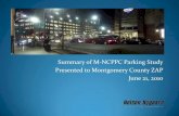 Summary of M-NCPPC Parking Study Presented to Montgomery ... · Dry Cleaners Fast Food High Turnover Restaurant Quality Restaurant Drive-In Bank Carpet Store Pharmacy/Drug Store Apparel