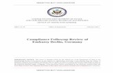 Compliance Followup Review of Embassy Berlin, Germany, ISP ... · Recommendation CFR 1: Embassy Berlin, in coordination with the Office of Civil Rights, should outline procedures