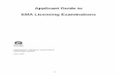 Applicant Guide to EMA Licensing Examinations · EMA Licensing public web site for information related to application for equivalency assessment and licensure in British Columbia.