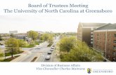 Board of Trustees Meeting The University of North Carolina ... · UNCW and ECU. URMIA (University Risk Management & Insurance Association) - Identifying Top Rated ERM Risks Survey
