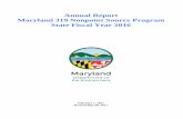 MD 2005 Nonpoint Source Annual Report · 5/30/2017  · Annual Report . Maryland 319 Nonpoint Source Program . State Fiscal Year 2016. February 1, 2017 . Revised May 30, 2017