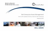 Rail Enterprise Asset Management - Mynewsdeskresources0.mynewsdesk.com/files/6d56d13969a623b... · Benefits management is an integral part of project delivery at HCL AXON and benefits