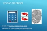 KEYPAD OR FINGER - service.morphotrak.com · keypad or finger. acronyms mwc=morpho wave compact up=user policy bdp=biometric device profile mm=morpho manager acp=access control panel