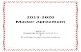 2019-2020 Master Agreement€¦ · and exclusive representative of the instructional assistants, secretaries with the exclusion of the superintendent’s ... as well assist both parties