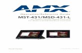 Operation/Reference Guide MST-431/MSD-431-Lhabitech.s3.amazonaws.com/PDFs/AMX/MSDT-431.Operation... · 2013-10-30 · Operation/Reference Guide Touch Panels MST-431/MSD-431-L 4.3”