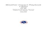 Weather Impact Playbook (WIP)€¦ · Web viewWeather Impact Playbook CWSU ZFW National Weather Service CWSU Fort Worth, Texas Year 2009 Overview Weather Impact Playbook (WIP) Facility