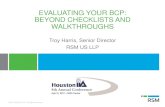 Evaluating Your BCP: Beyond Checklists and Walkthroughs · Business Continuity Plan (BCP) – Definition •Documented and formal arrangements for resuming critical business operations