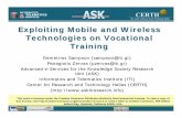 Exploiting Mobile and Wireless Technologies on Vocational ...€¦ · 4/37 Some Definitions? (1/3) • “m-learning (mobile learning) is defined as the ability of using handheld