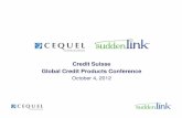 Credit Suisse Global Credit Products Conferences22.q4cdn.com/118672413/files/doc_presentations/sudden...- The divestiture of two small cable systems on November 30, 2010 - The divestiture