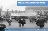 NatioNalities PaPers · Book Symposium on Paul Robert Magocsi’s With Their Backs to the Mountains 506 Volume 47 • Number 3 • May 2019 • ISSN 0090-5992 NatioNalities PaPers