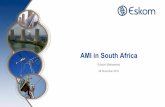 AMI in South Africa · 2020-01-22 · Edison Makwarela 28 November 2019. Contents 2 •Overview of AMI •Status of AMI South Africa ... RF/PLC Data Concentrator OVS Server HESX 2