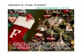 WHAT’S THE POINT · 2019-12-03 · WHAT’S THE POINT DECEMBER 2019 Woods Point Management and Staff wish all of our residents, Representatives, Visitors and Volunteers a very Merry