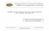 Audit of VA Disbursement Agreements for Senior …Audit of VA Disbursement Agreements for Senior Residents Controls over disbursement agreement management need to be strengthened to