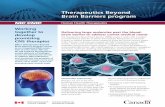 Therapeutics Beyond Brain Barriers program · The Therapeutics Beyond Brain Barriers (TBBB) program works with Canadian and international partners to deliver their biologic therapeutics
