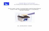 POLLING AND COUNTING PROCEDURES FOR THE … · 2010-02-26 · This number will be recorded in all polling and counting forms as the polling station number. Absentee polling stations