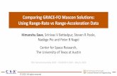 Comparing GRACE-FO Mascon Solutions: Using Range-Rate vs … · 2020-05-07 · EGU2020-11664 –Save, H et. al. RL06 (range rate 2.1 cm GSP sigma) L1B range acc (2.1 cm GSP sigma)